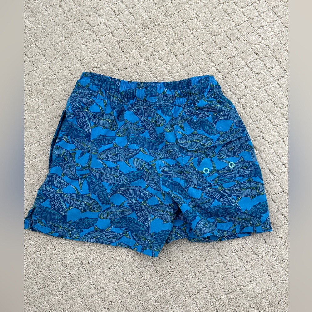 Vineyard Vines Blue Fish Toddler Boy Swim Trunks - Picture 3 of 5